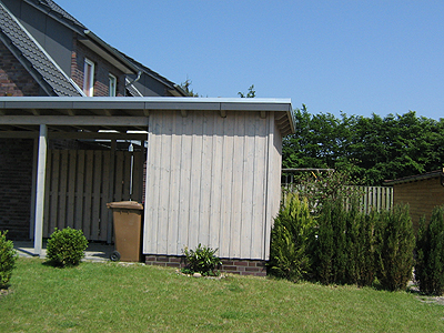 Carport mit Deckelschalung