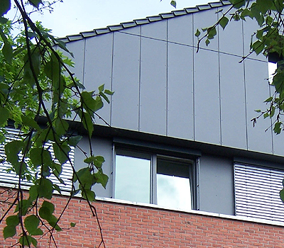 Giebelverkleidung mit Eternit